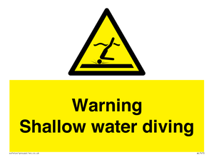 WL7470: Warning shallow water diving