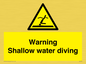 WL7470: Warning shallow water diving