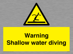 WL7470: Warning shallow water diving