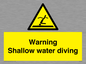 WL7470: Warning shallow water diving