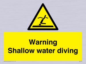 WL7470: Warning shallow water diving