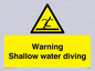 WL7470: Warning shallow water diving