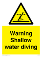 WL7470: Warning shallow water diving