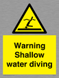WL7470: Warning shallow water diving
