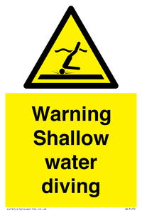 WL7470: Warning shallow water diving