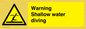 WL7470: Warning shallow water diving