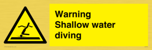 WL7470: Warning shallow water diving