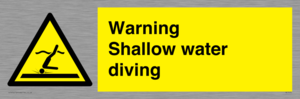 WL7470: Warning shallow water diving