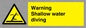 WL7470: Warning shallow water diving
