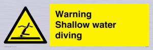 WL7470: Warning shallow water diving