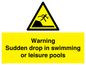 WL7472: Warning sudden drop in swimming or leisure pools
