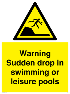 WL7472: Warning sudden drop in swimming or leisure pools