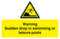 WL7472: Warning sudden drop in swimming or leisure pools