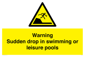 WL7472: Warning sudden drop in swimming or leisure pools