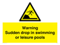 WL7472: Warning sudden drop in swimming or leisure pools