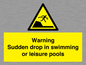 WL7472: Warning sudden drop in swimming or leisure pools