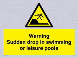 WL7472: Warning sudden drop in swimming or leisure pools