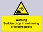 WL7472: Warning sudden drop in swimming or leisure pools