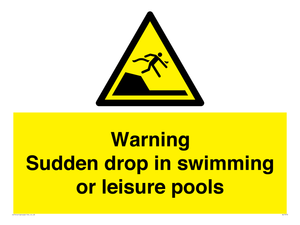WL7472: Warning sudden drop in swimming or leisure pools