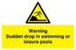 WL7472: Warning sudden drop in swimming or leisure pools