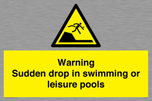 WL7472: Warning sudden drop in swimming or leisure pools
