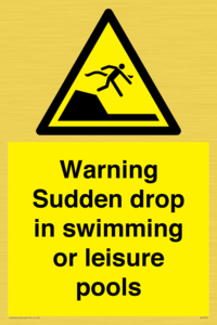 WL7472: Warning sudden drop in swimming or leisure pools