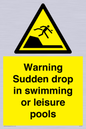 WL7472: Warning sudden drop in swimming or leisure pools