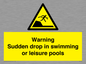 WL7472: Warning sudden drop in swimming or leisure pools