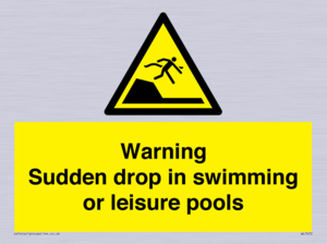 WL7472: Warning sudden drop in swimming or leisure pools