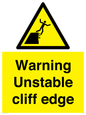 WL7474: Warning unstable cliff edge