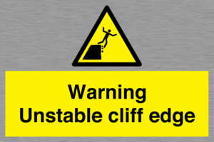 WL7474: Warning unstable cliff edge