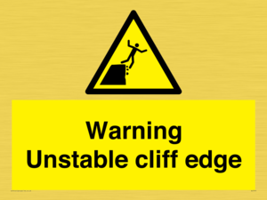 WL7474: Warning unstable cliff edge