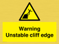 WL7474: Warning unstable cliff edge