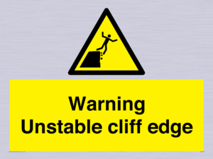 WL7474: Warning unstable cliff edge
