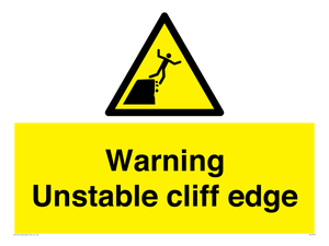 WL7474: Warning unstable cliff edge