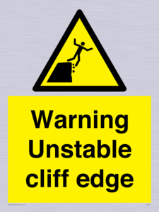 WL7474: Warning unstable cliff edge