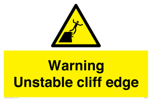 WL7474: Warning unstable cliff edge