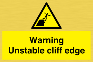 WL7474: Warning unstable cliff edge