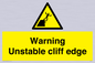 WL7474: Warning unstable cliff edge