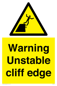 WL7474: Warning unstable cliff edge