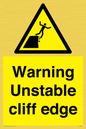 WL7474: Warning unstable cliff edge