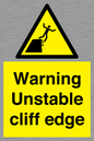 WL7474: Warning unstable cliff edge