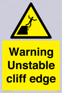 WL7474: Warning unstable cliff edge