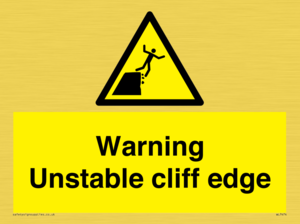WL7474: Warning unstable cliff edge