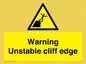 WL7474: Warning unstable cliff edge
