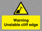 WL7474: Warning unstable cliff edge