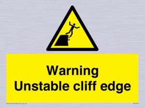 WL7474: Warning unstable cliff edge