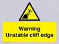 WL7474: Warning unstable cliff edge