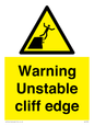 WL7474: Warning unstable cliff edge