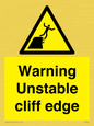 WL7474: Warning unstable cliff edge